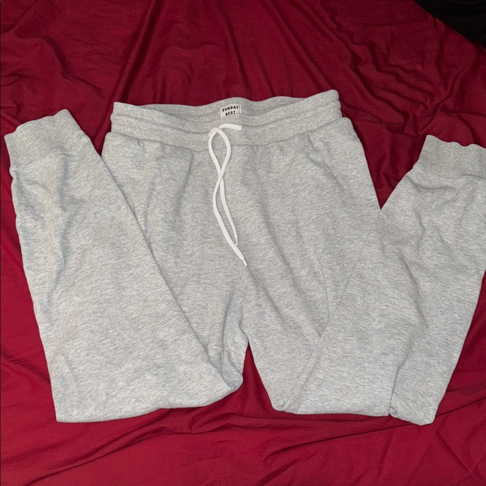 Aritzia Sunday Best gray sweatpants